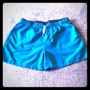 Blue swim trunks